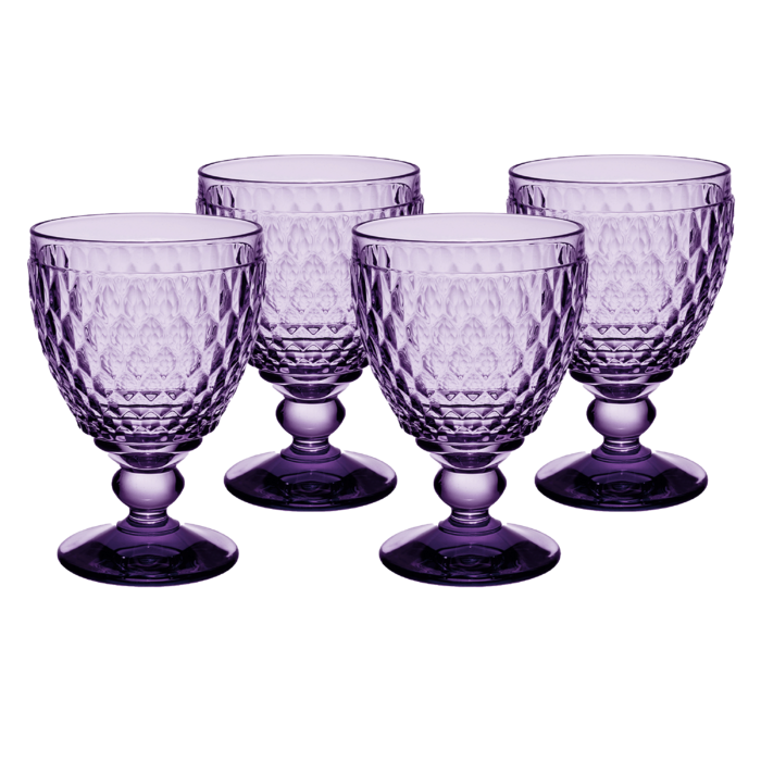 Набор бокалов фиолетовый для воды Villeroy & Boch Lila Boston 125 мл 4 шт.