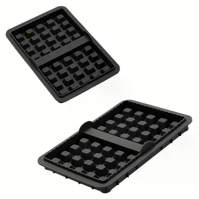 Набір силіконових форм для вафель для аерогрилю або мультипечі 2 шт. Чорний (2672961406)