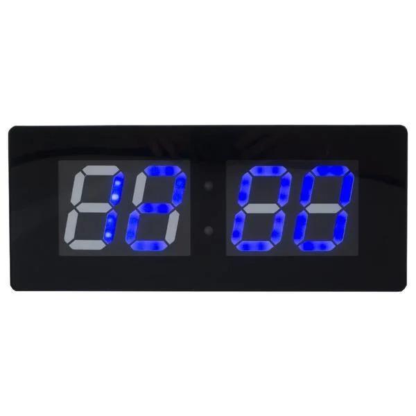 Электрические настольные часы EL-3513 с LED подсветкой синие цифры Серый