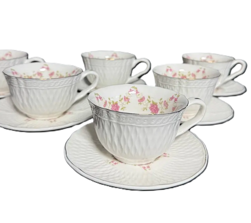 Сервиз для чая фарфоровые 24002L 12 предметов 250 мл (31887683) Сервиз для чая фарфоровые 24002L 12 предметов 250 мл (31887683)