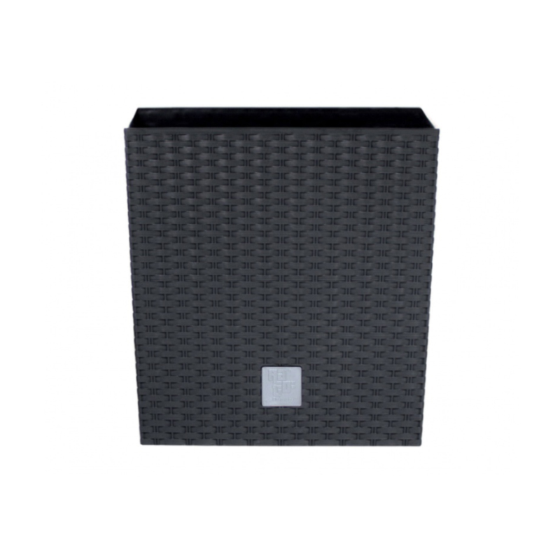 Горщик для квітів Prosperplast Rato зі вставкою 2в1 Н-20,2 см Антрацит (70892-433)