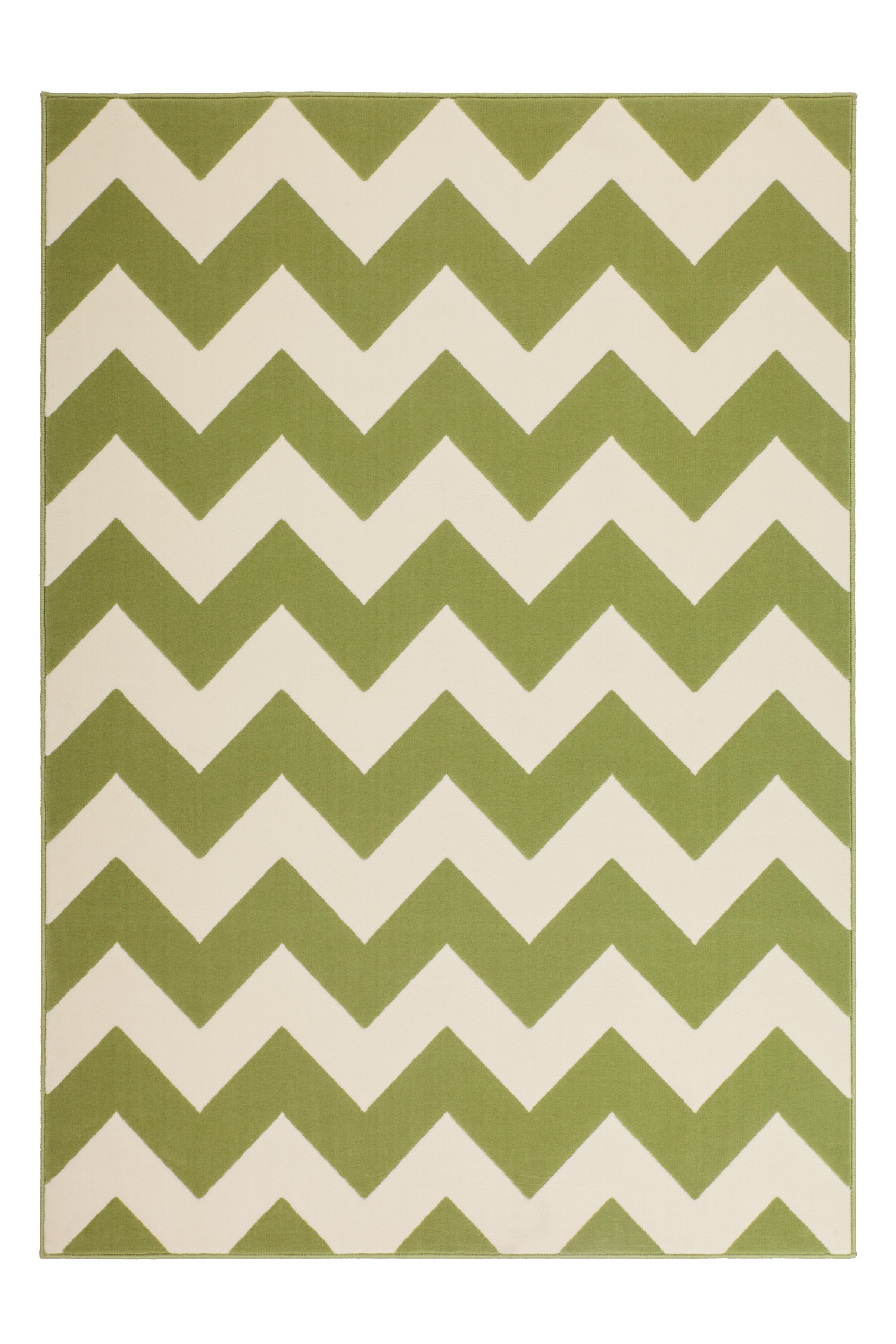 Ковер с коротким ворсом Kayoom Manolya 2095 Зеленый/Белый (ZCU7L-120-170)