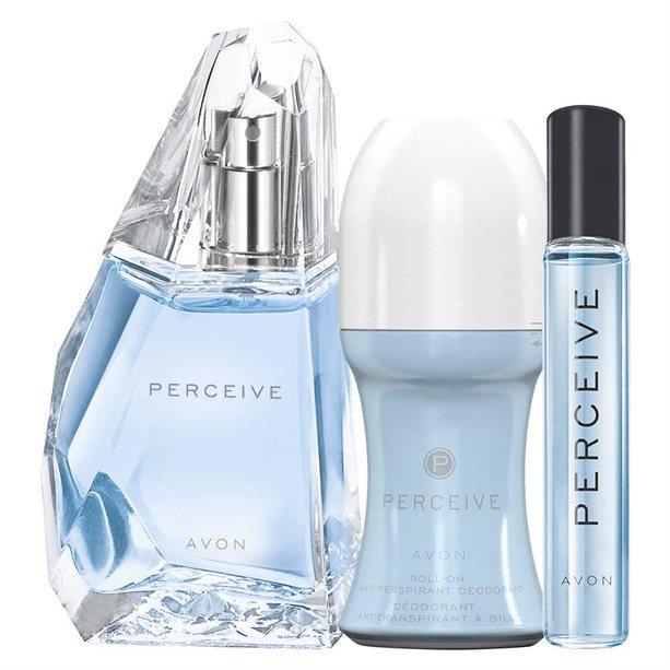 Набор парфюмированный женский Avon Perceive edp 50 мл deo 125 мл edp 10 мл (494693318)
