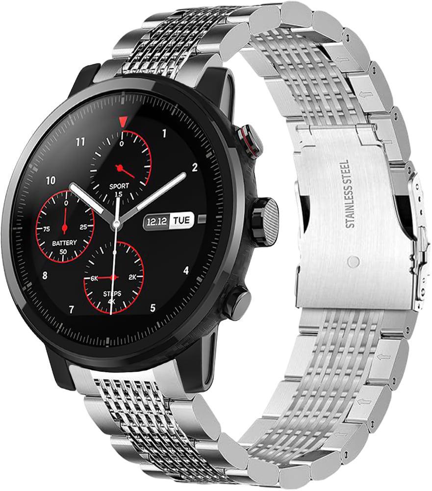 Ремешок металлический Gripix для Amazfit Stratos 2S Silver (42058-59)