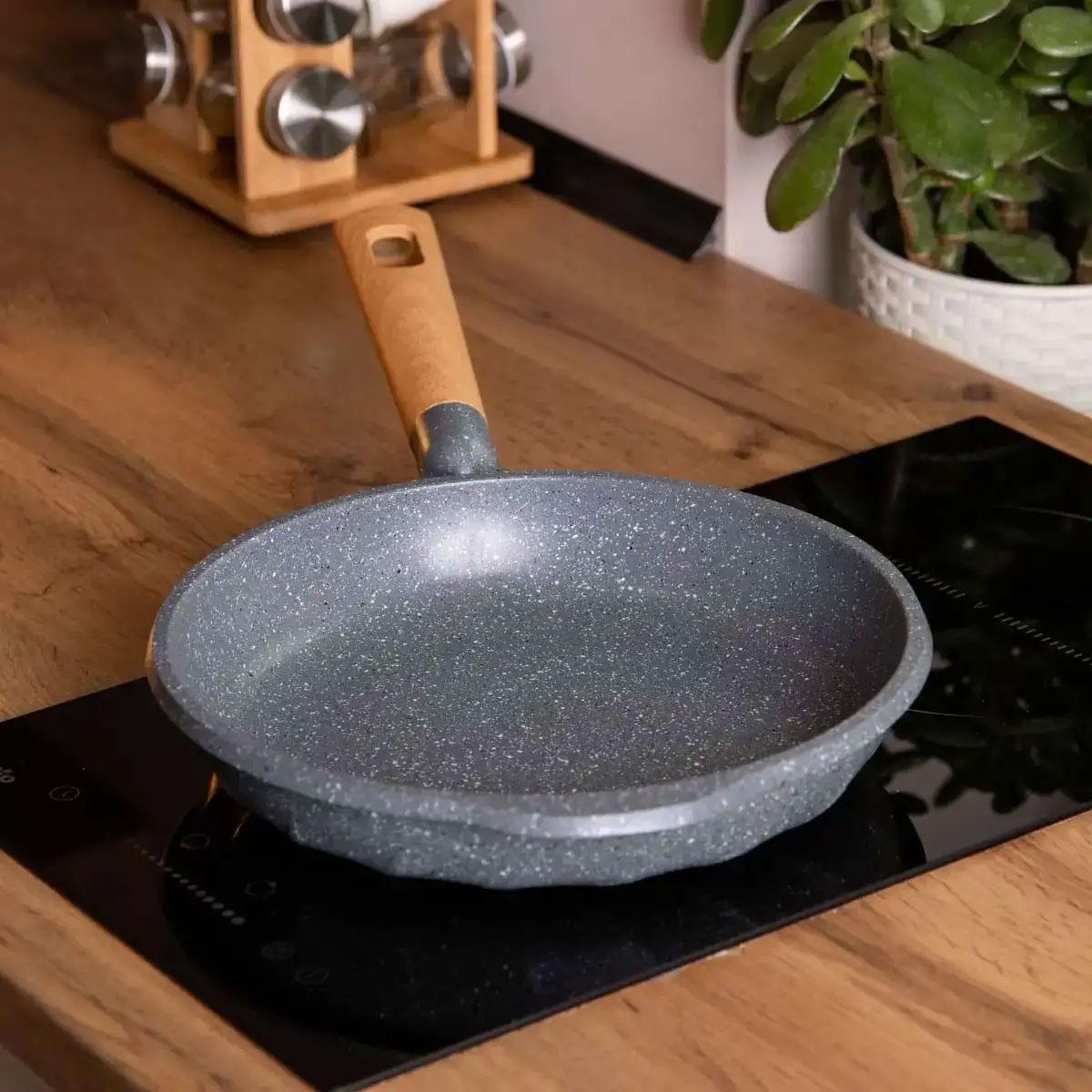 Сковорода алюминиевая MGC мраморное антипригарное покрытие 2,8 л 28 см Серый (HP-4-420G)