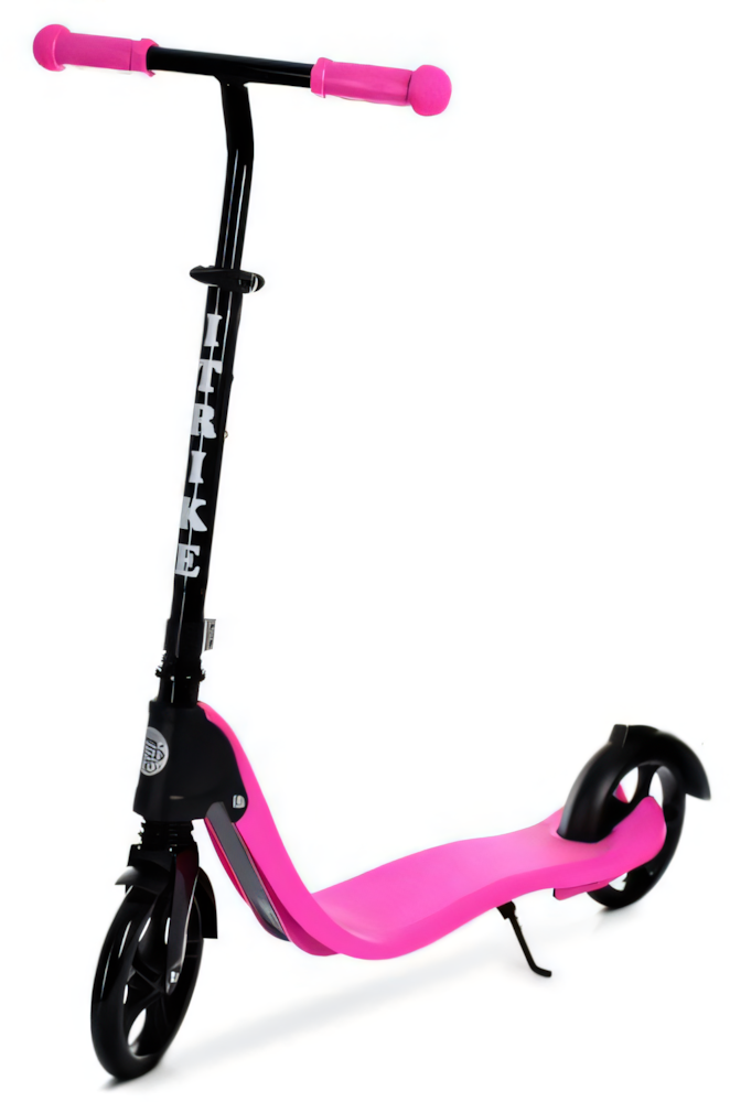 Самокат для девочек iTrike двухколесный/полиуретановые колеса Розовый (DS-171-S-203)
