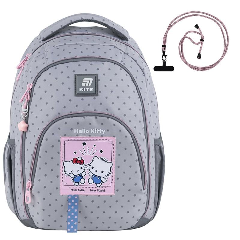 Школьный рюкзак KITE Education teens HK25-905M Hello Kitty с ортопедической спинкой (995354)