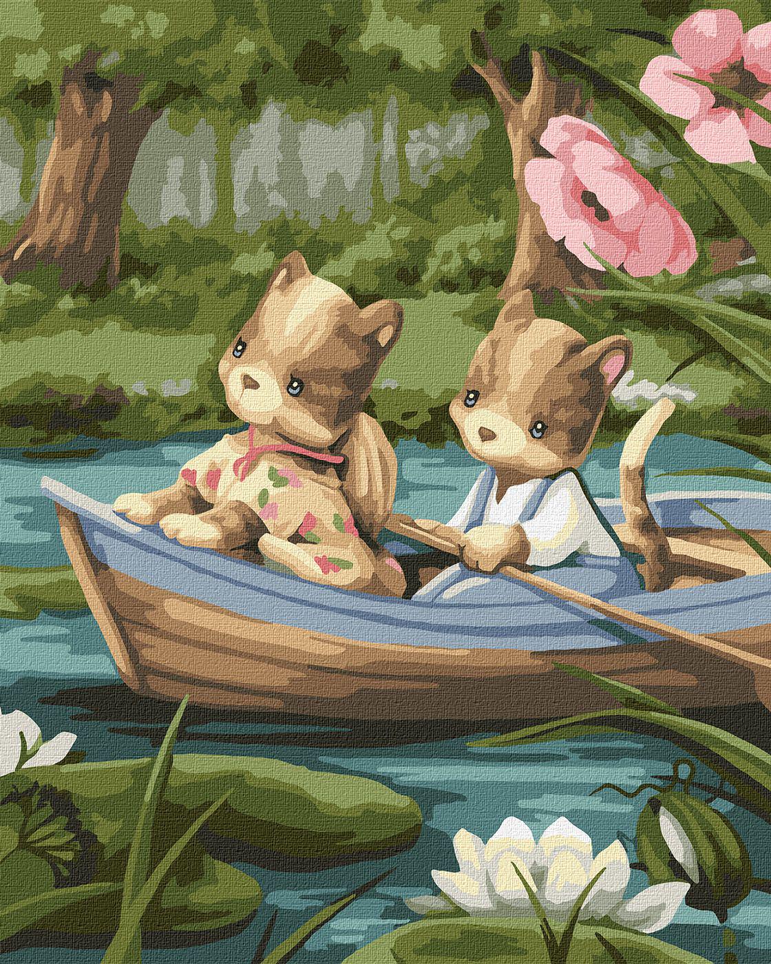 Картина по номерам Идейка Прогулка на лодке 40x50 см без коробки (KHO2418)