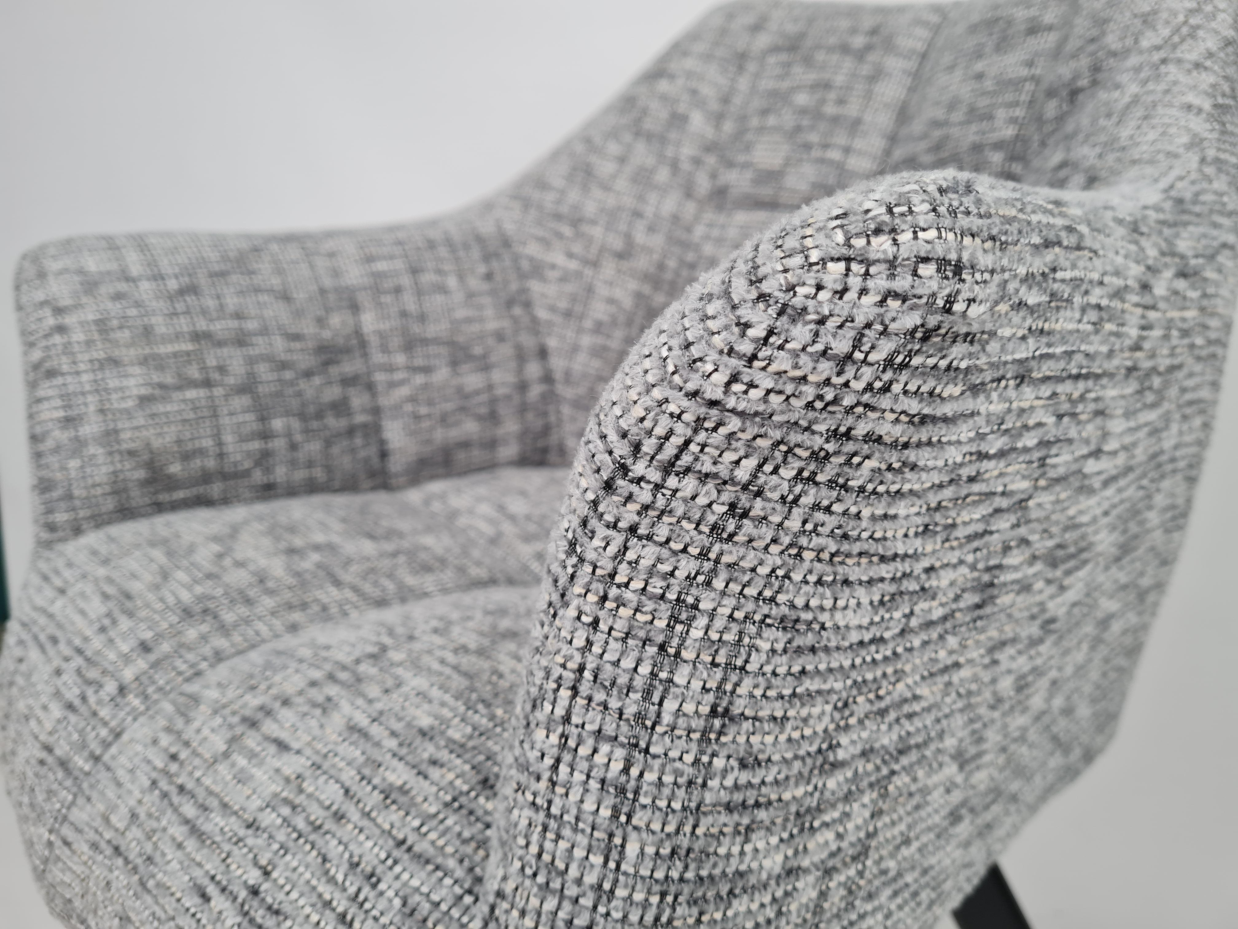 Стул Intarsio STEFAN Черный/Светло-серый - фото 7