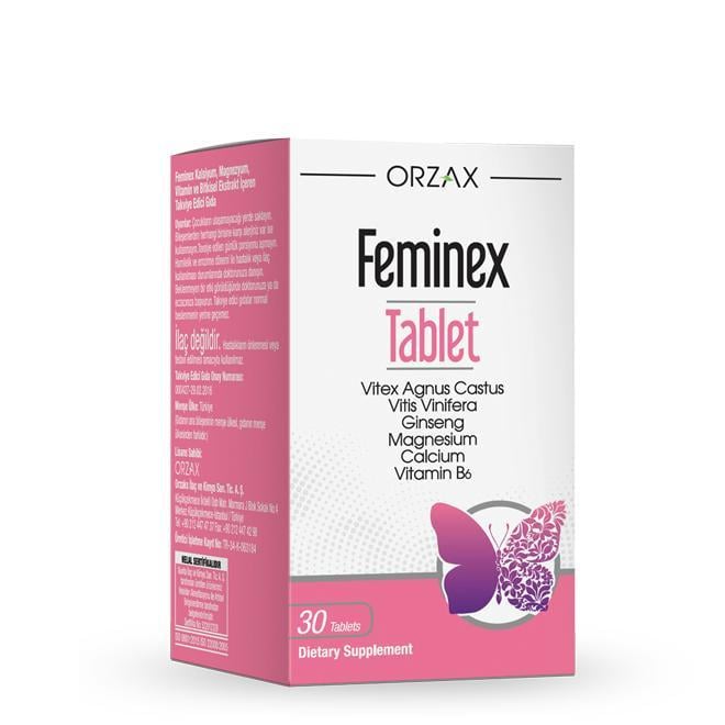 Добавка диетическая женская Orzax Feminex для уменьшения симптомов ПМС 30 таб. (2776895055)