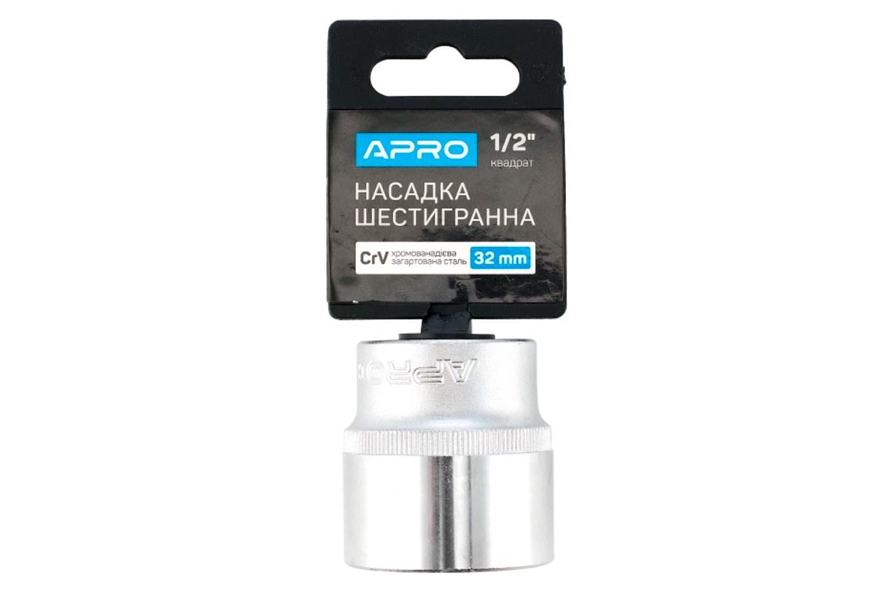 Головка шестигранна Apro 32 мм x 1/2" (252732)