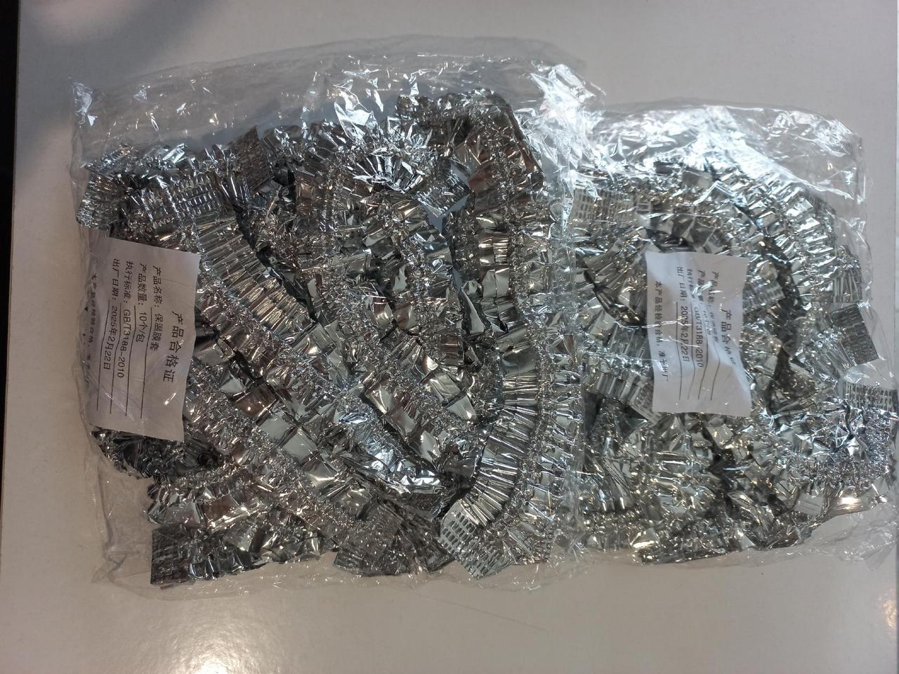 Кришка-чохол на тарілку універсальна фольгована багаторазова на резинці (2656459906) - фото 4