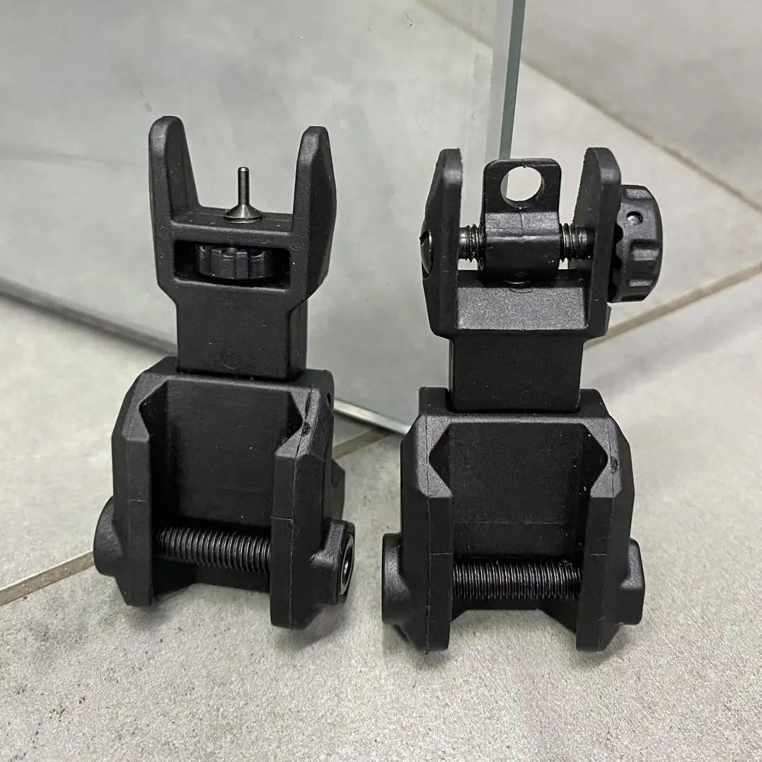 Мушка и целик DLG Tactical DLG-167 на Picatinny высокие откидные Черный (241855) - фото 2 Мушка и целик DLG Tactical DLG-167 на Picatinny высокие откидные Черный (241855) - фото 2