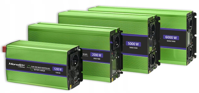 Інвертор 12 230 QOLTEC із чистою синусоїдою та зарядним пристроєм 1200 Вт (2440014888) - фото 7 Інвертор 12 230 QOLTEC із чистою синусоїдою та зарядним пристроєм 1200 Вт (2440014888) - фото 7