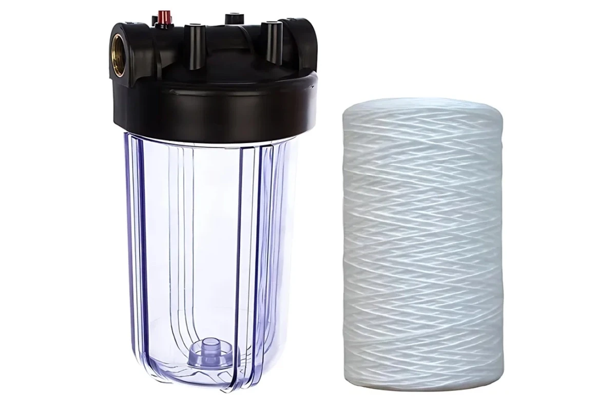 Колба фильтра для холодной воды KOER KV-31-1 ВВ10 и картридж PPR нить 8 атмосфер 1" (KR5449)