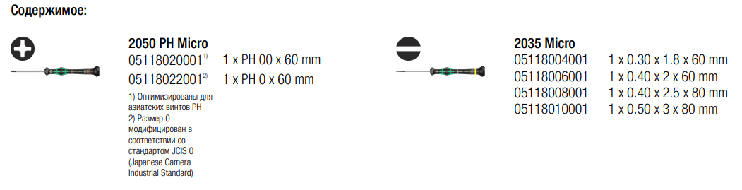 Набір викруток WERA SL/PH (05118150001) - фото 12 Набір викруток WERA SL/PH (05118150001) - фото 12