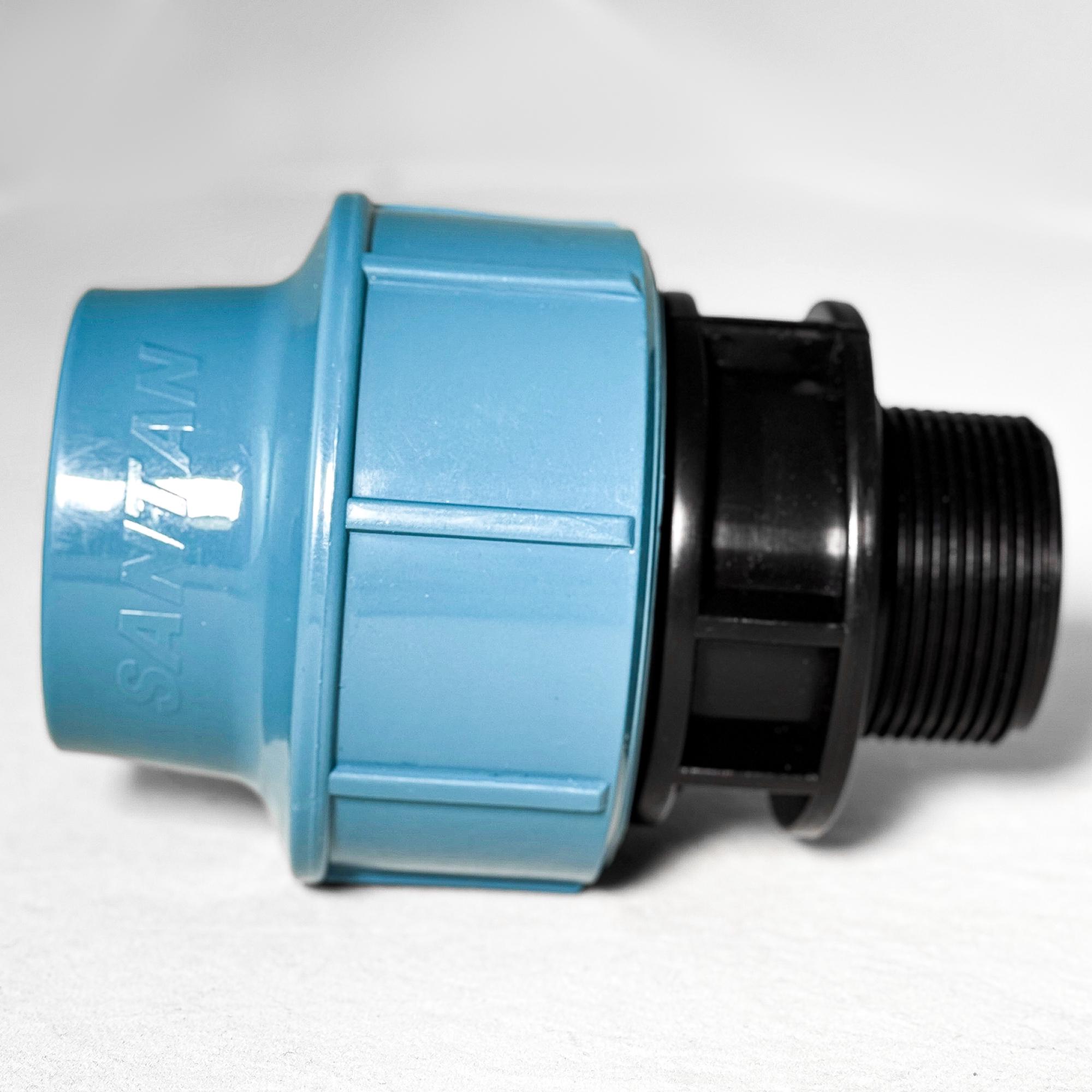 Муфта зажимная SANTAN с наружной резьбой 40 мм х 1" (323528) - фото 2 Муфта зажимная SANTAN с наружной резьбой 40 мм х 1" (323528) - фото 2