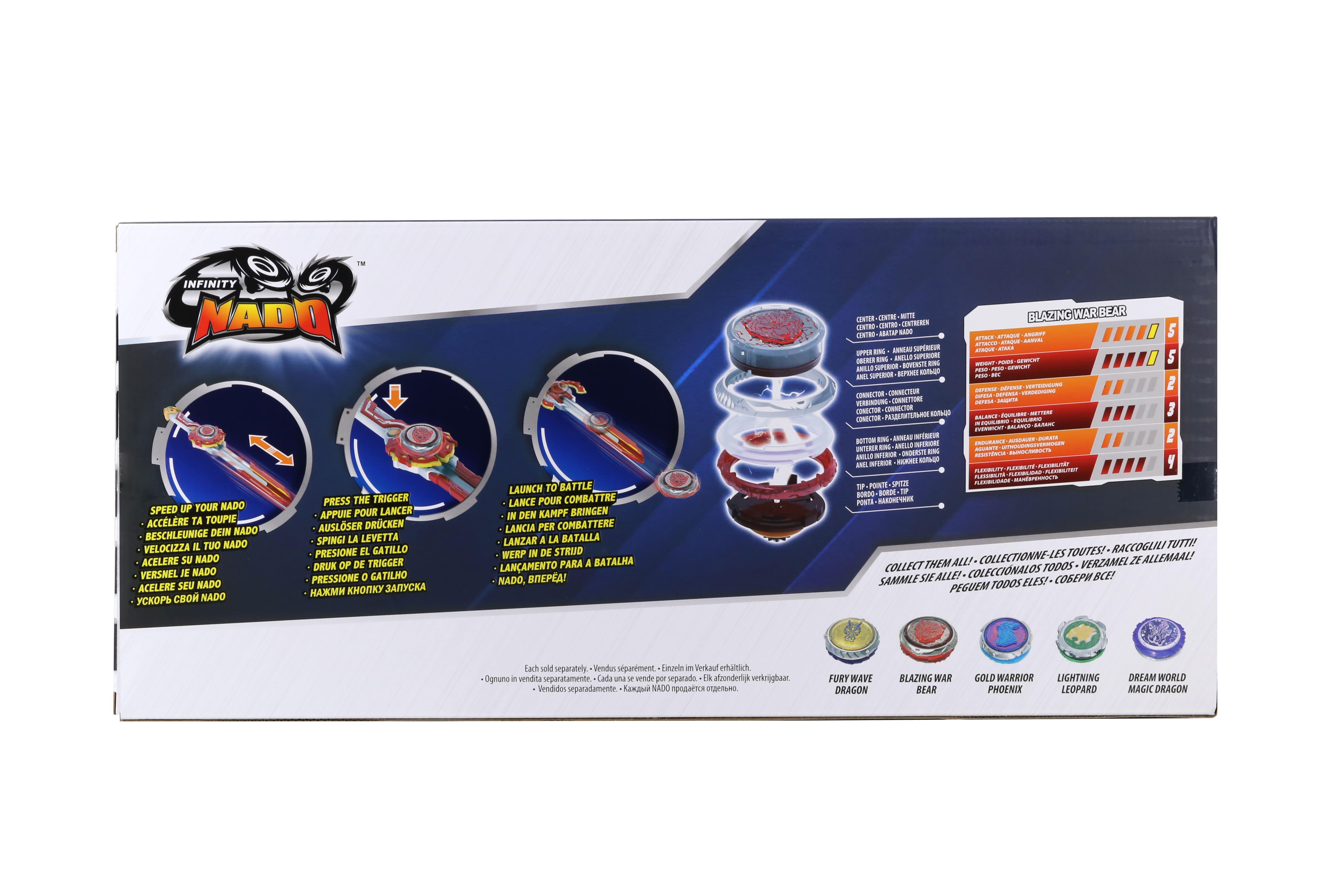 Волчок Infinity Nado VI Advanced Pack Горящий Боевой Медведь с LED подсветкой (EU654132) - фото 4 Волчок Infinity Nado VI Advanced Pack Горящий Боевой Медведь с LED подсветкой (EU654132) - фото 4