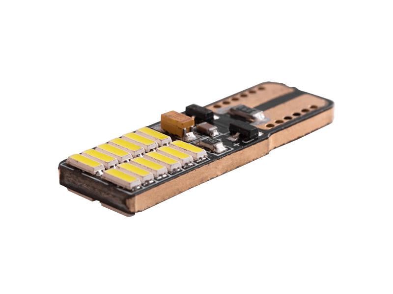 Автомобильная лампа светодиодная LEDUA T10-4014-24 SMD 12V Белый (1112) Автомобильная лампа светодиодная LEDUA T10-4014-24 SMD 12V Белый (1112)