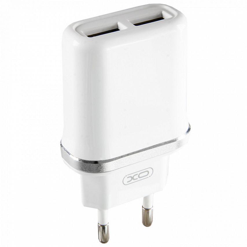 Сетевое зарядное устройство XO L52 2USB/2,1 А White (0476)