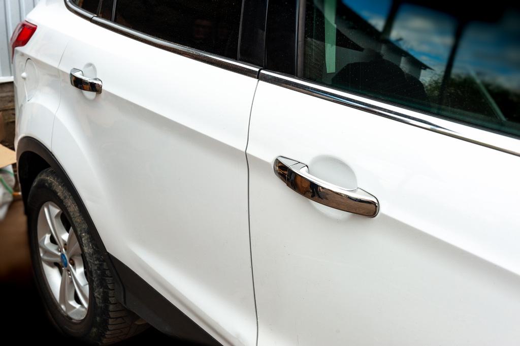 Накладки на ручки Без чипа CarmosТурецкая сталь для Ford Kuga/Escape 2013-2019 гг. нержавеющая сталь Хром