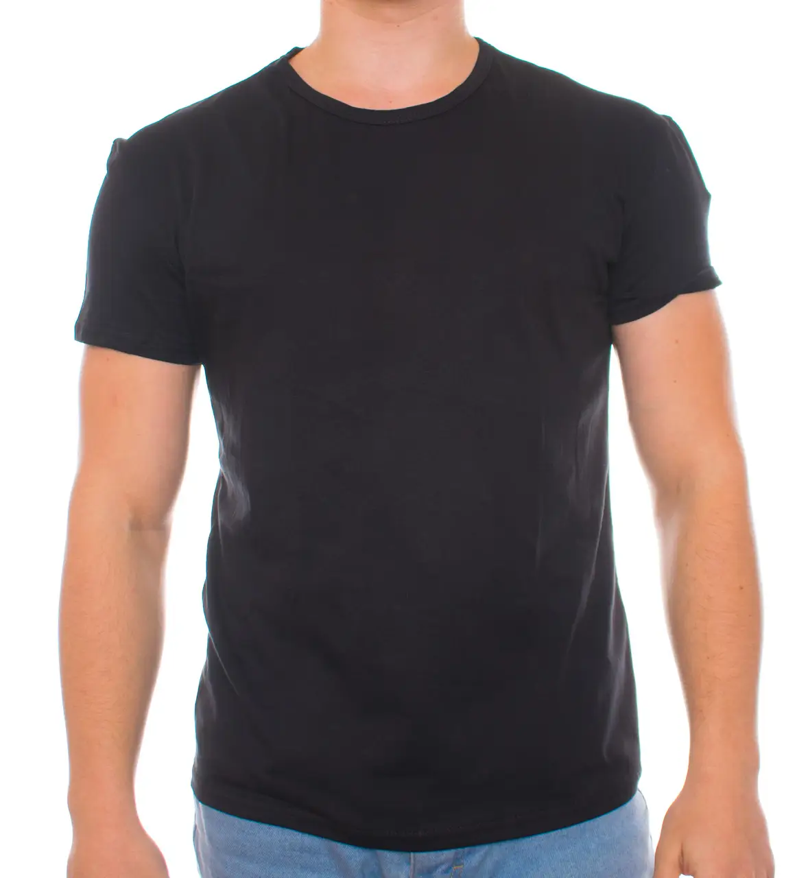 Футболка мужская Атлет M Черный (20357/2)