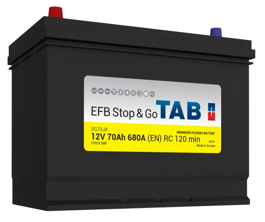 Аккумулятор TAB EFB 212370S 70Ah 12V