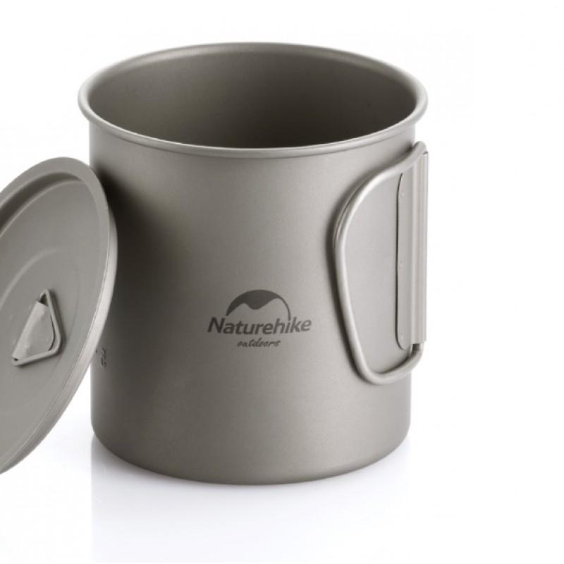 Кружка титанова Naturehike NH20CJ005 з ручкою 450 мл (14-79-6927595745786) - фото 2 Кружка титанова Naturehike NH20CJ005 з ручкою 450 мл (14-79-6927595745786) - фото 2