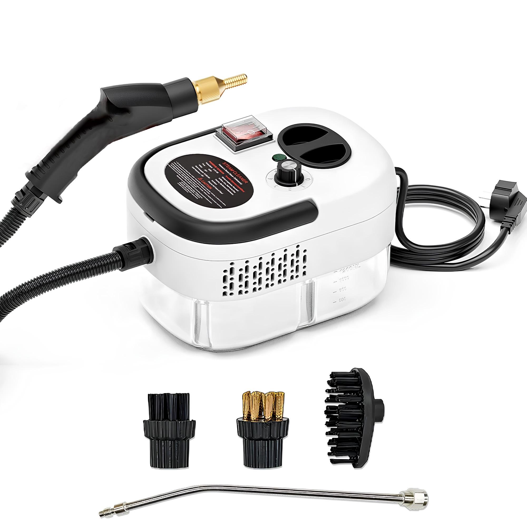 Пароочиститель для уборки дома 5 насадок 2500 Вт 1,2 л (401012) - фото 1