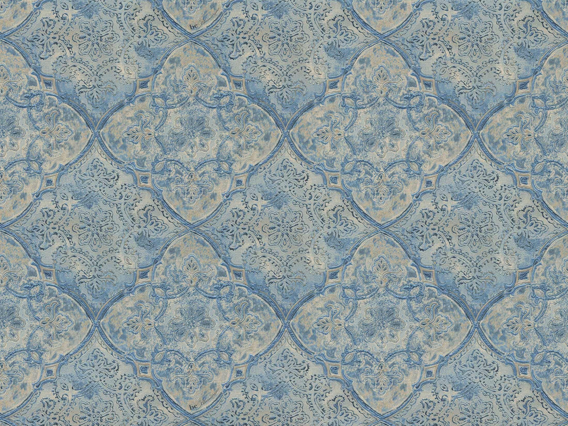 Виниловые обои Blumarine 1,06x10,05 м Синий (1028757)