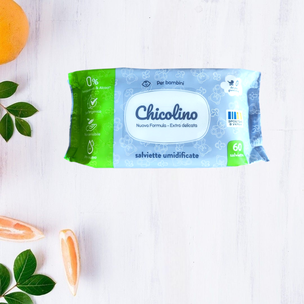 Вологі серветки дитячі Chicolino 60 шт.