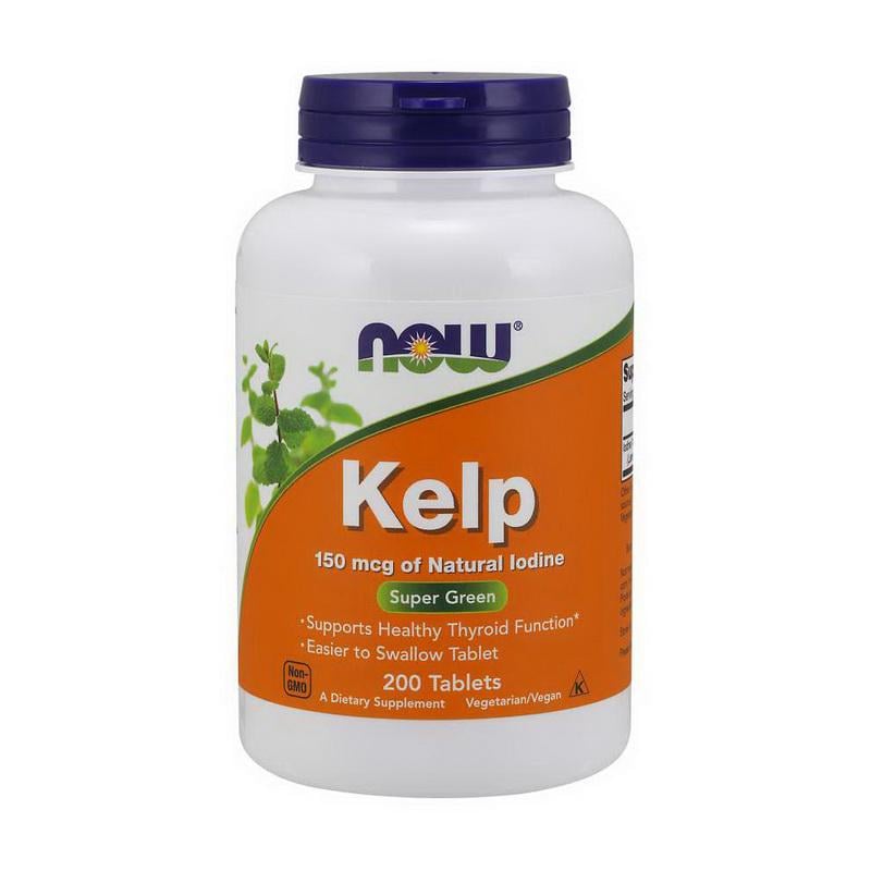Келп NOW Kelp 150 мкг 200 табл.