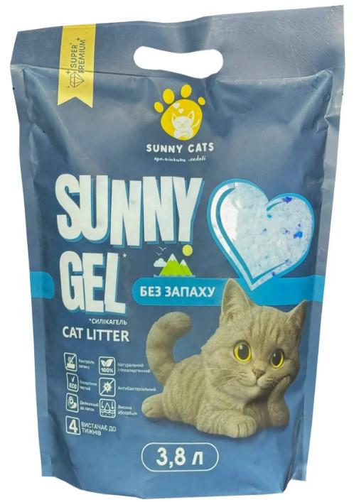 Наповнювач силікагелевий Sunny Cats без запаху 3,8 л (00-00033327)