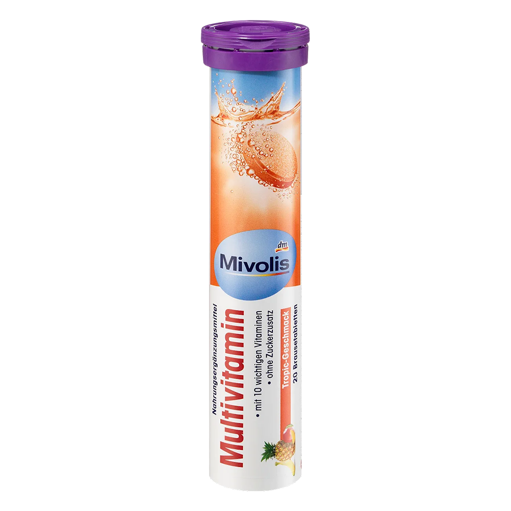 Таблетки-витамины шипучие DM Mivolis Multivitamin 20 шт. (EPI-15102025-1357)
