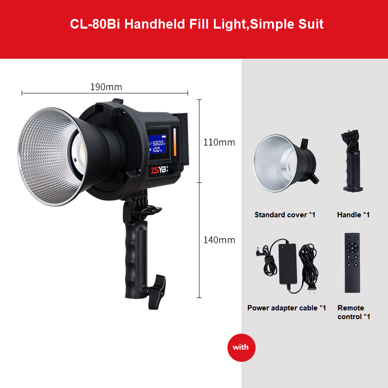 Студійне світло LED ZSYB CL-80Bi 3200-5600K (A1002) - фото 3