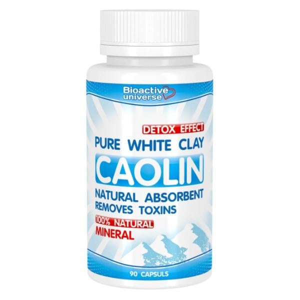 Улучшение работы кишковника Bioactive Universee Pure White Clay Caolin 90 капс. (000026462)
