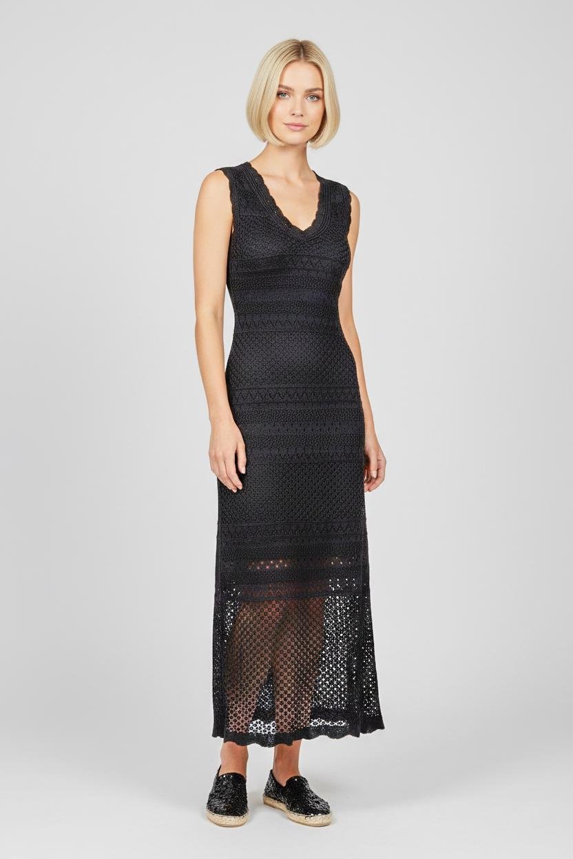 Платье ажурное летнее трикотажное M (HJ-18) - фото 1 Платье ажурное летнее трикотажное M (HJ-18) - фото 1