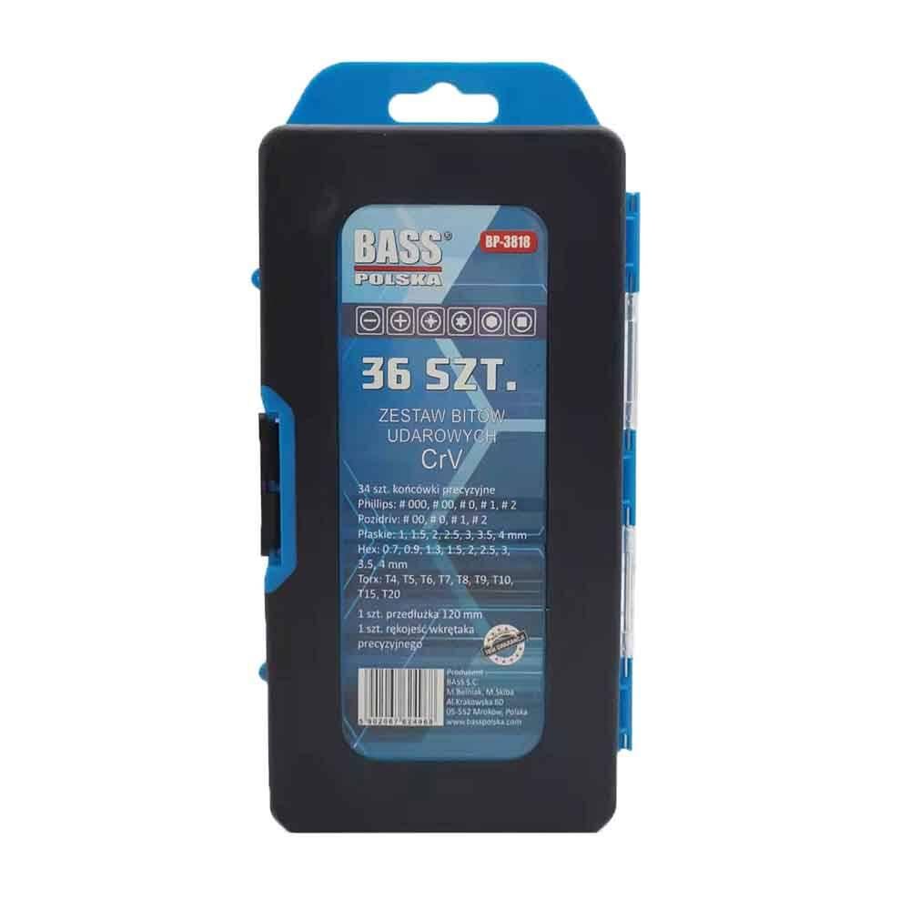 Викрутка Bass Polska 3818 з набором біт для точних робіт з подовжувачем 36 шт. - фото 15 Викрутка Bass Polska 3818 з набором біт для точних робіт з подовжувачем 36 шт. - фото 15
