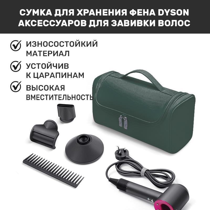 Сумка BUBM для зберігання фена або стайлера Dyson DY34 темно зелена - фото 2