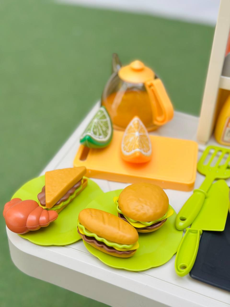 Кухня игровая высотой 100 см и 91 аксессуаром Зеленый (2443) - фото 8 Кухня игровая высотой 100 см и 91 аксессуаром Зеленый (2443) - фото 8