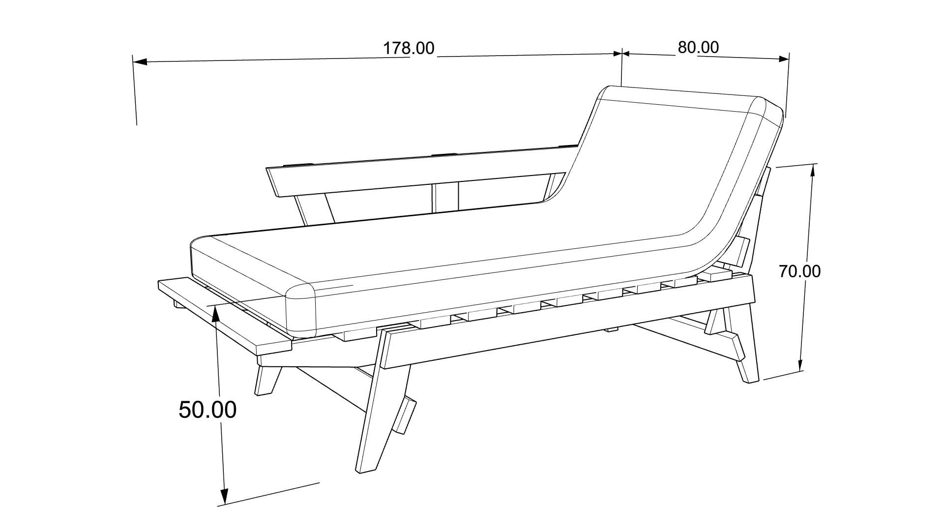 Диван-футон Чайка Futon Seagull тахта розкладна 80х200 Світло-сірий - фото 5