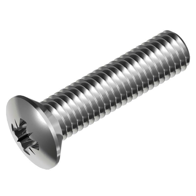 Гвинт Metalvis М8х50 DIN966 нержавіюча сталь повна різьба крок 1,25 напівпотайна PZ4 20 шт. (N5M30000N5M380500Z)