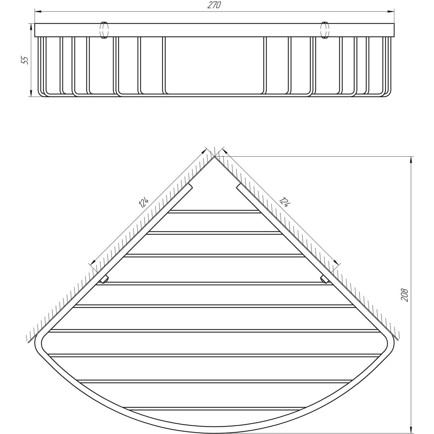 Поличка кутова TOPAZ 4114 (39999) - фото 3