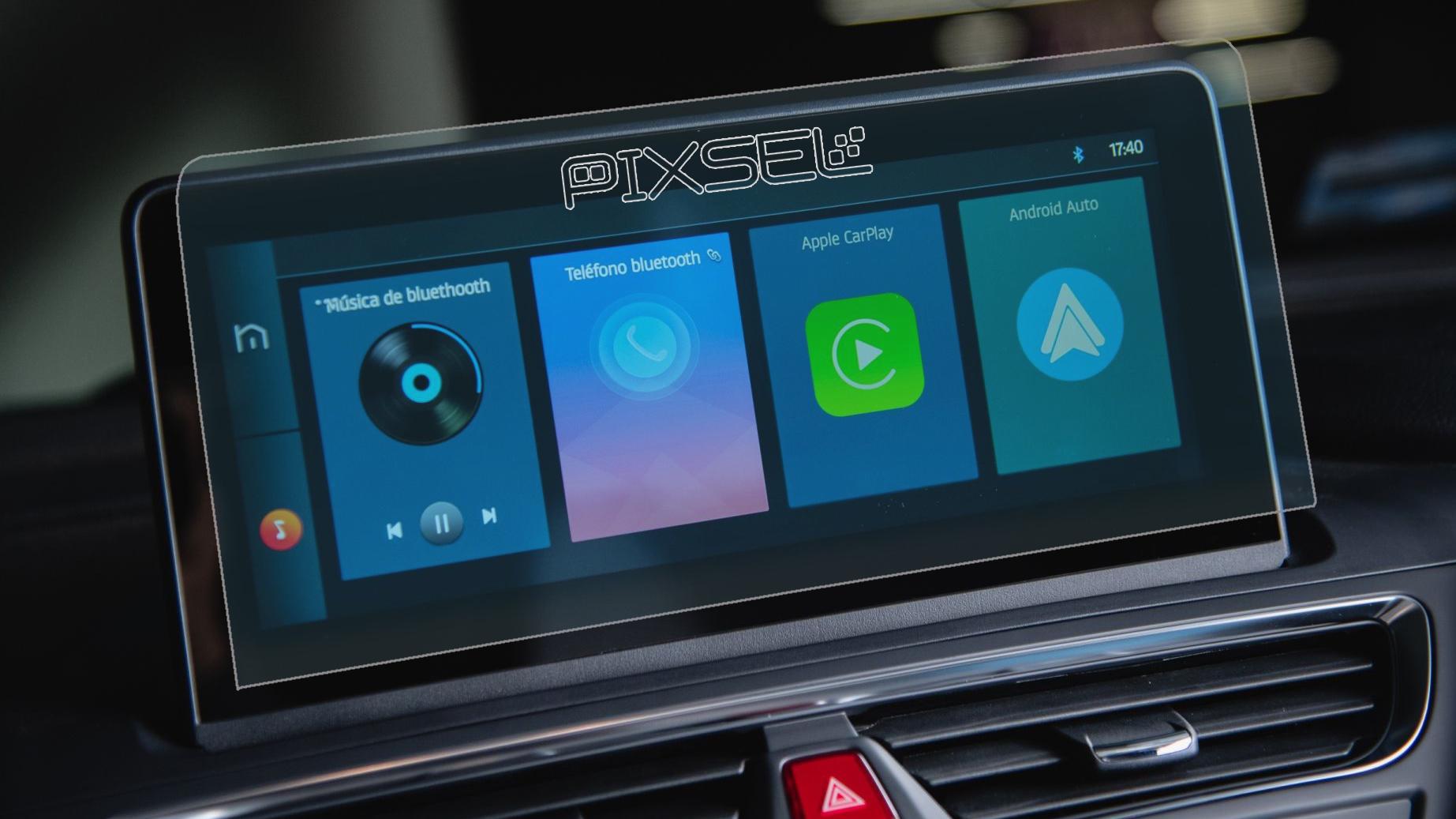 Стекло защитное Pixsel гибридный глянец на монитор JAC JS3 11,9“ 2021