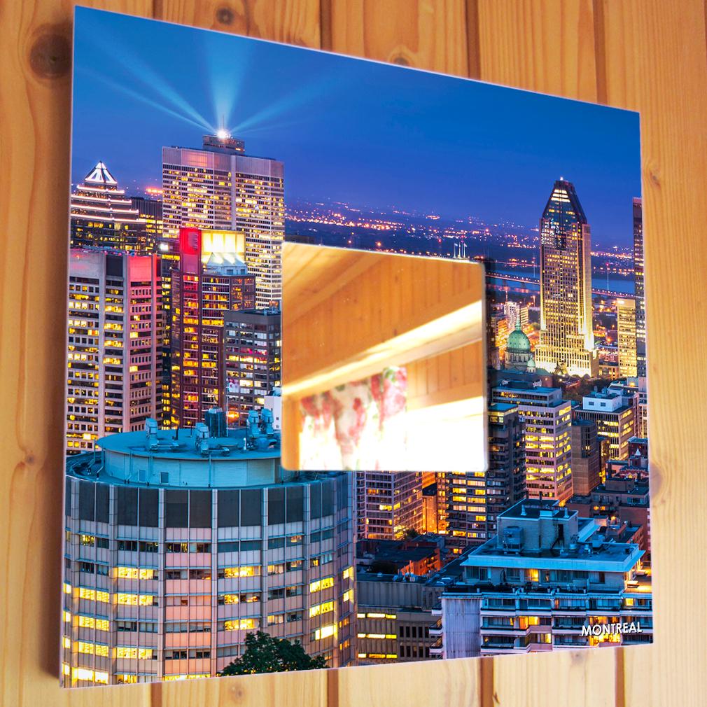 Зеркало декоративное Монреаль Канада 260х260 мм (M04060)