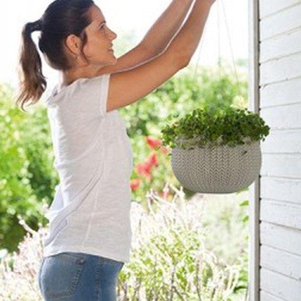 Вазон для рослин Keter Cozies S 3,2 л Коричневий - фото 2 Вазон для рослин Keter Cozies S 3,2 л Коричневий - фото 2