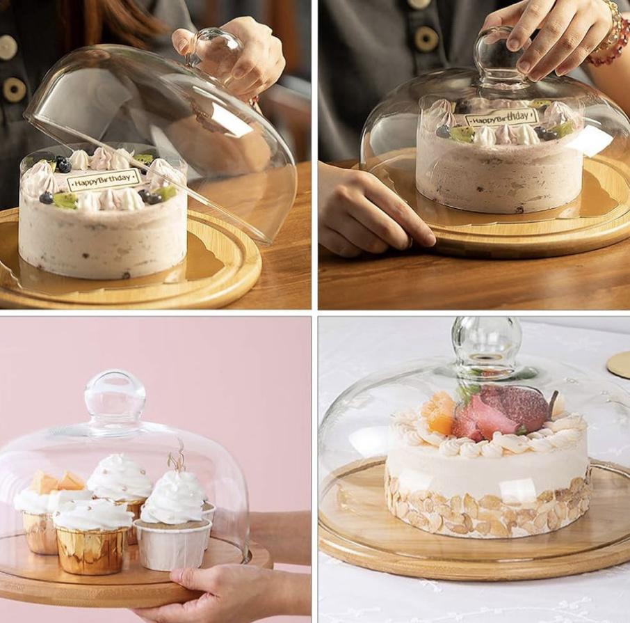 Блюдо для торта Смак життя бамбукове 32 см (70202) - фото 6