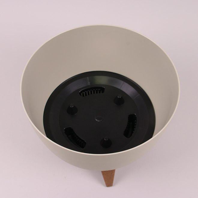 Горщик пластмасовий Flora Миска Roma ECO 24 см Бавовна (81321) - фото 2