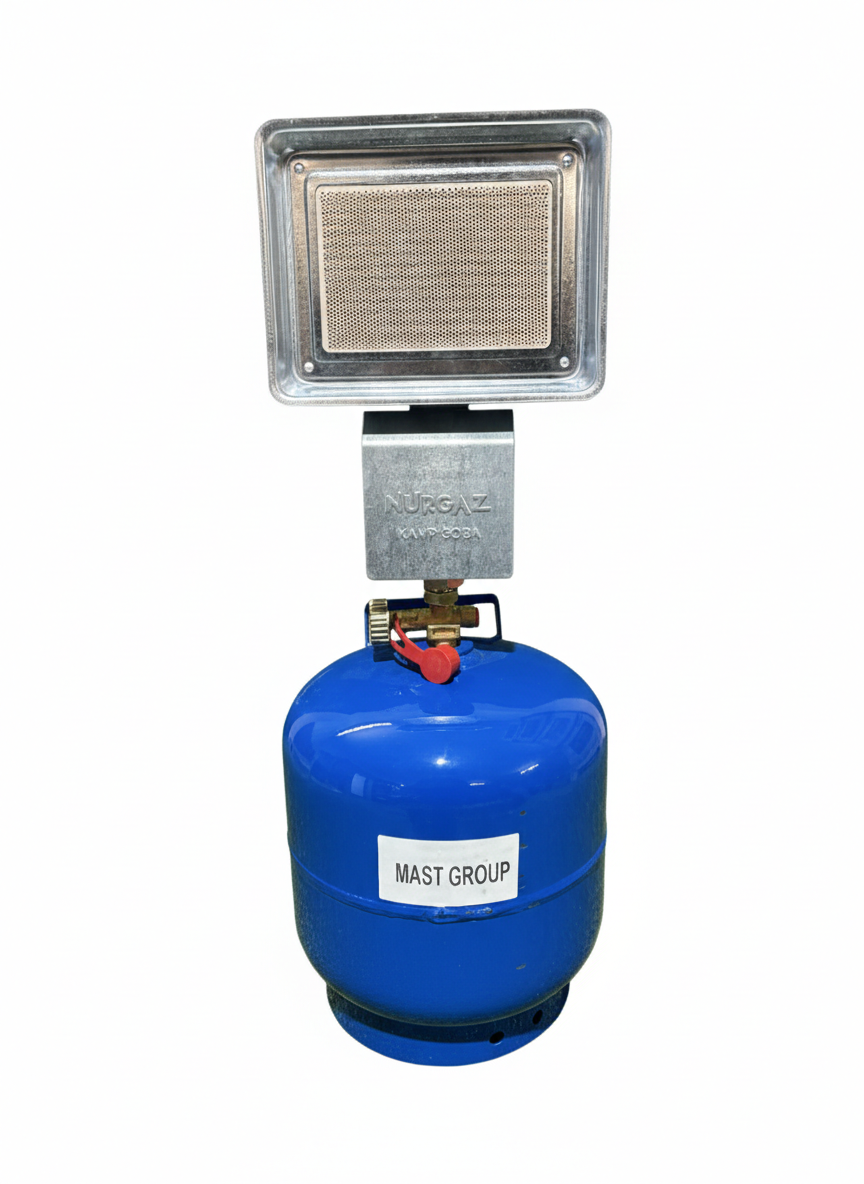 Обігрівач газовий з балоном 8 л Nurgaz NG-309 1.5 кВт (31627353)
