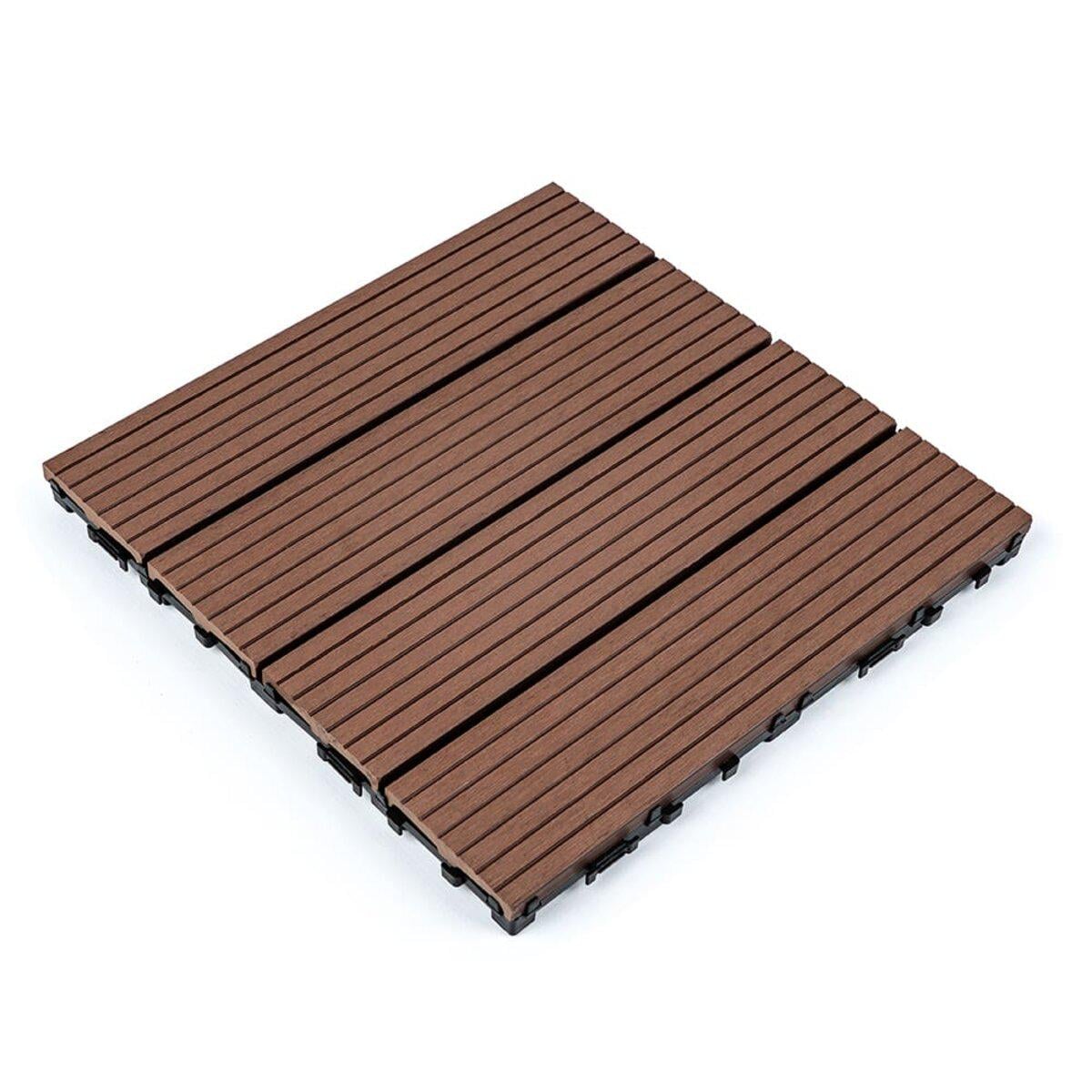 Модульное покрытие WPC 30х30х2 см Тик (D SW-00001712)